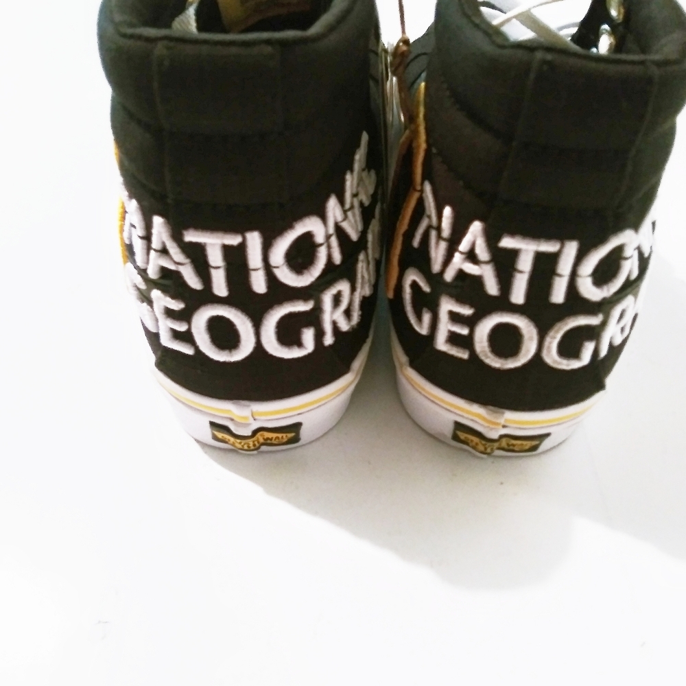 Vans x National Geographic Shoes High Size Sneakers Logo Size 8.5 9 - Picture 5 of 14